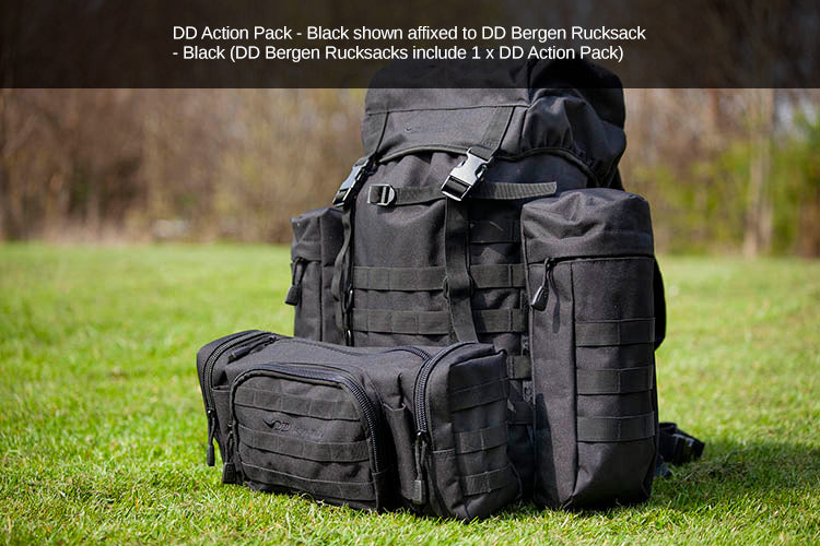 DD Hammocks Action Pack Black sacoche ceinture noire