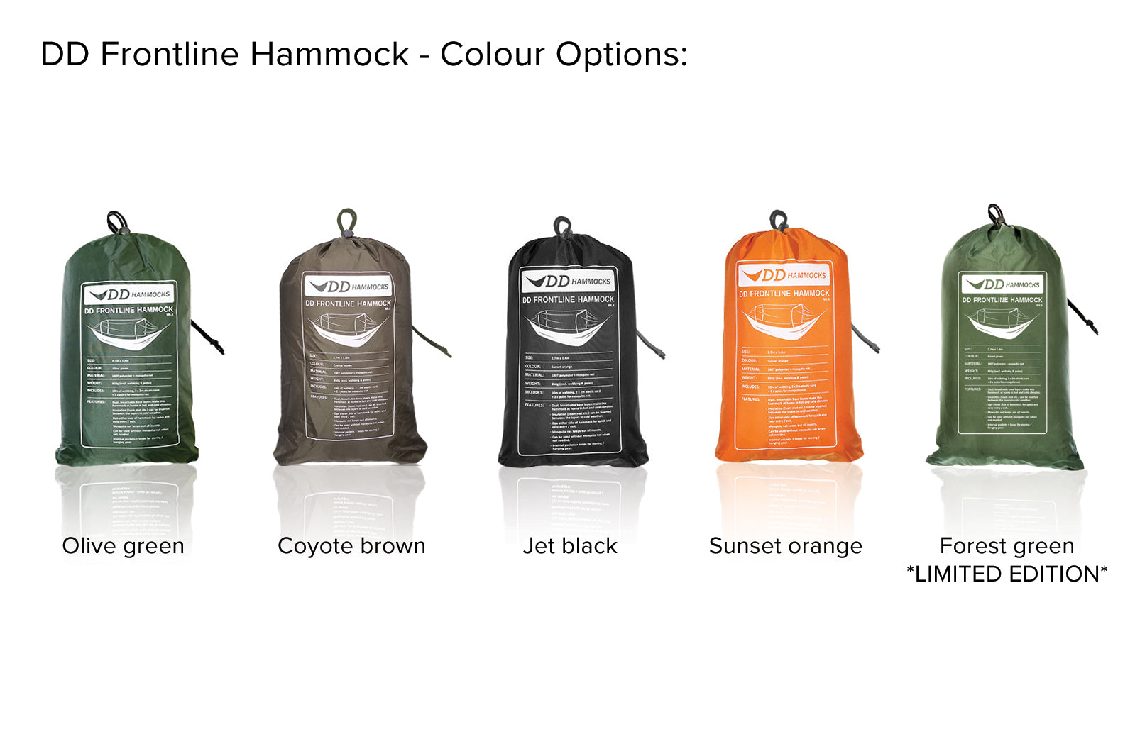 DD Hammocks Frontline hamac camping moustiquaire olive