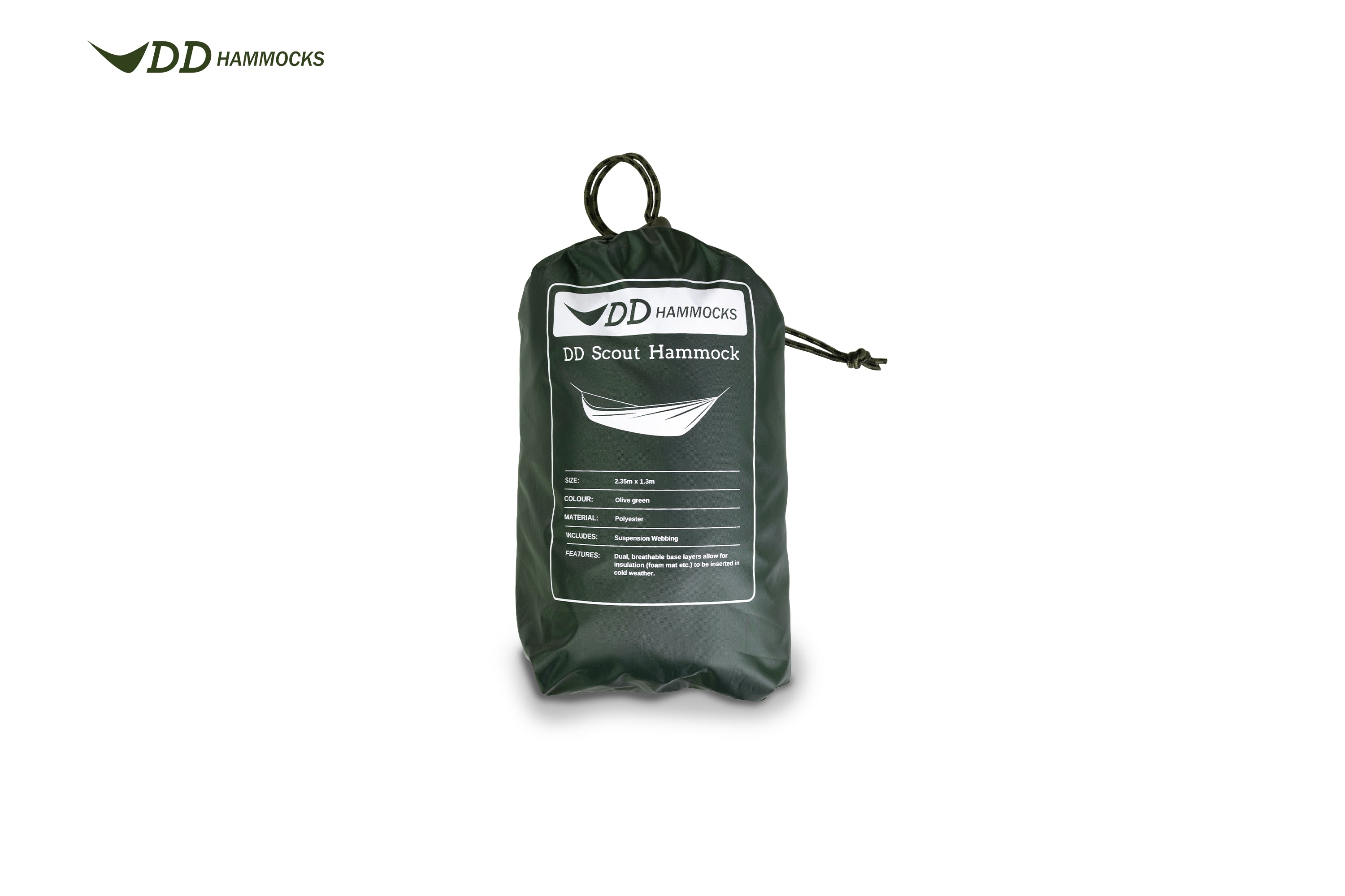 DD Scout hamac double toile compact sans moustiquaire