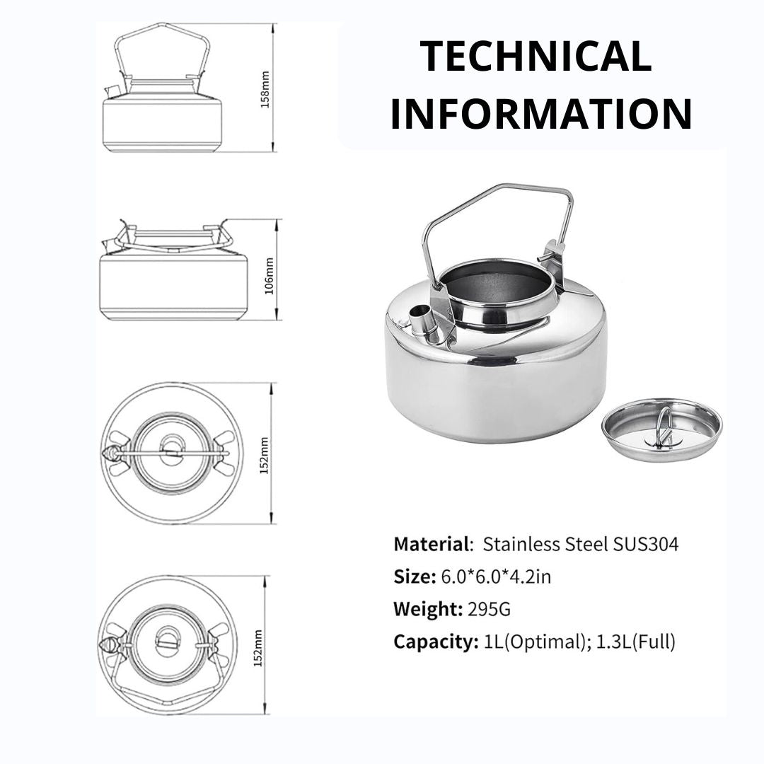 FireMaple Antarcti 1 L bouilloire inox 2 personnes