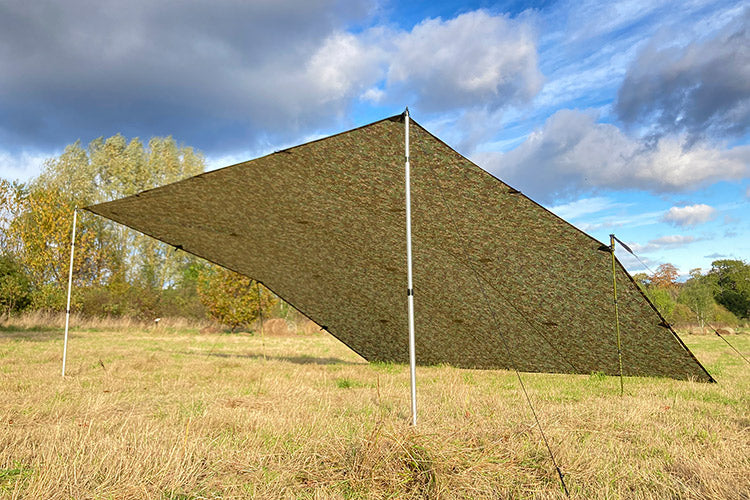 DD Tarp 5x5 bâche groupe multicam 25 points