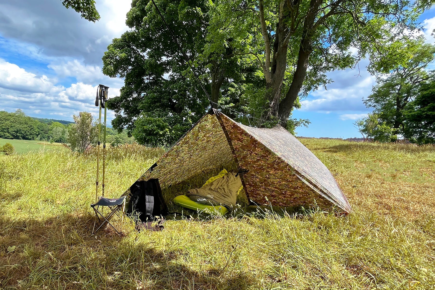 DD Hammocks Tarp XL MC tarp 4,5x3 m multicam