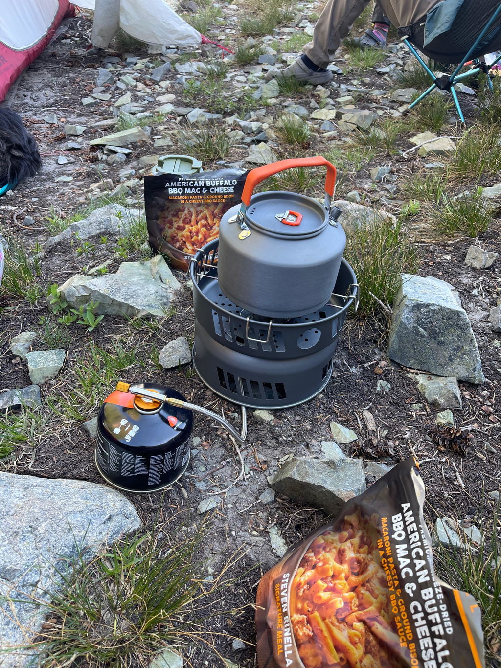 FireMaple kit popote camping avec réchaud gaz 3 kW