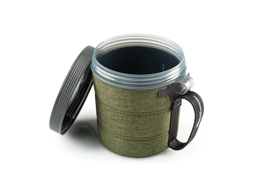 GSI FairShare mug camping avec couvercle bleu 710 ml