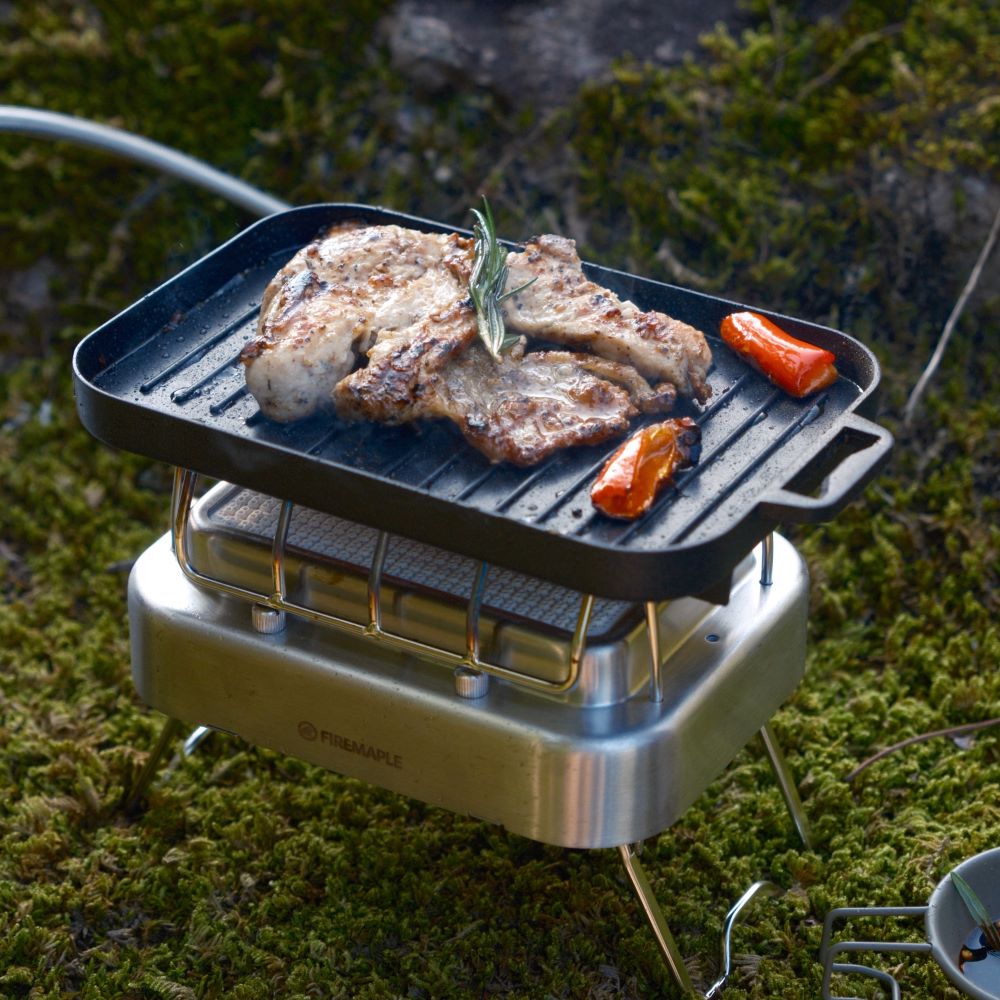 FireMaple Sunflower Plaque Grill Camping 19 cm Antiadhésive