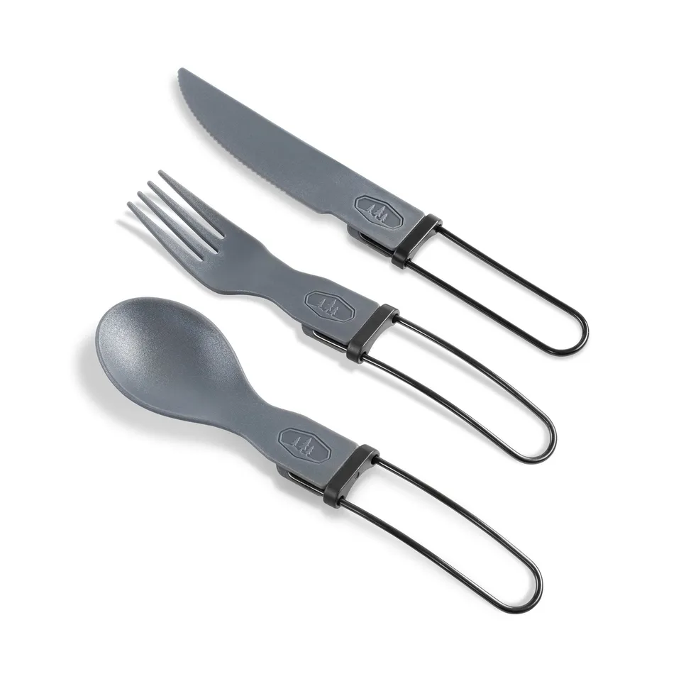 GSI Tekk Trio set couverts pliants gris 3 pièces