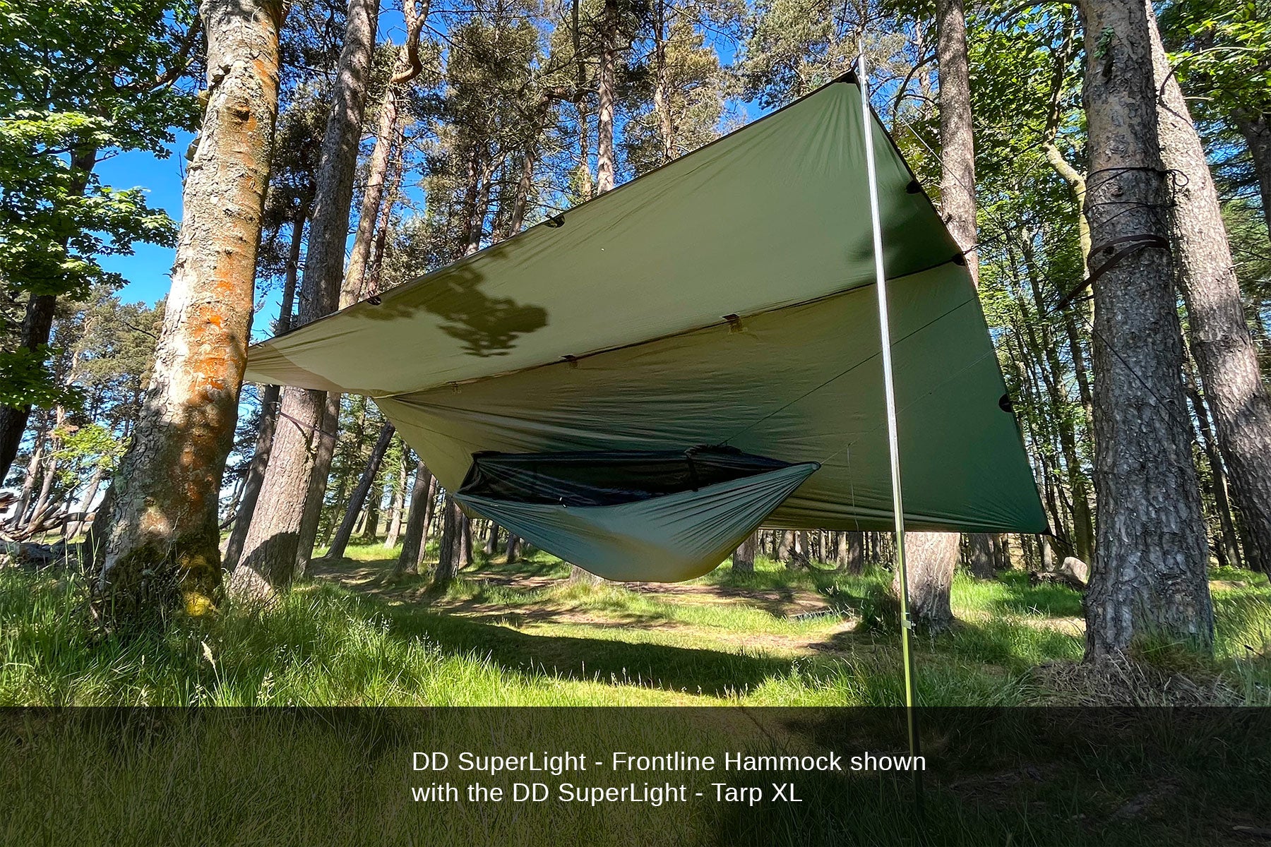 DD SuperLight Frontline hamac moustiquaire vert olive