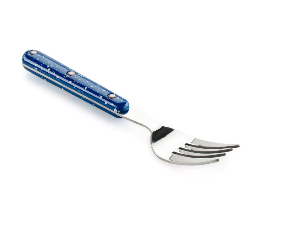 GSI Enamelware Pioneer fourchette émaillée bleue