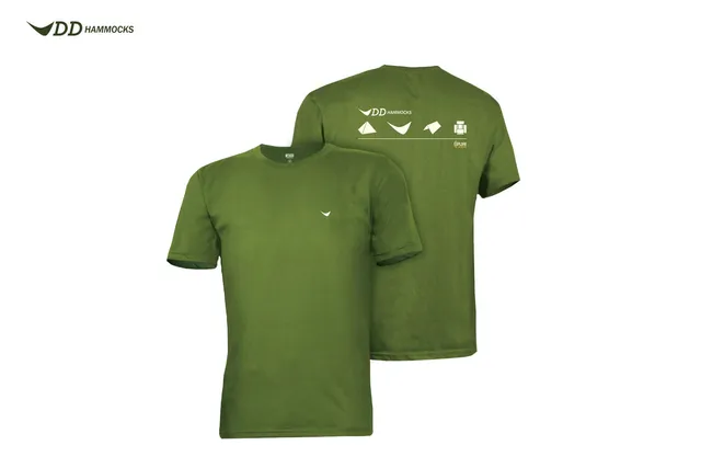 DD Icon T-Shirt Homme Coton Vert Olive Regular M