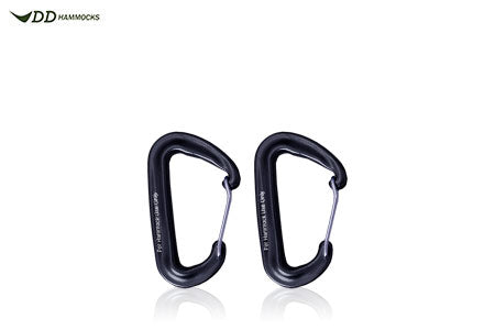 DD Hammock mousquetons x2 7 kN 22 g noir vert