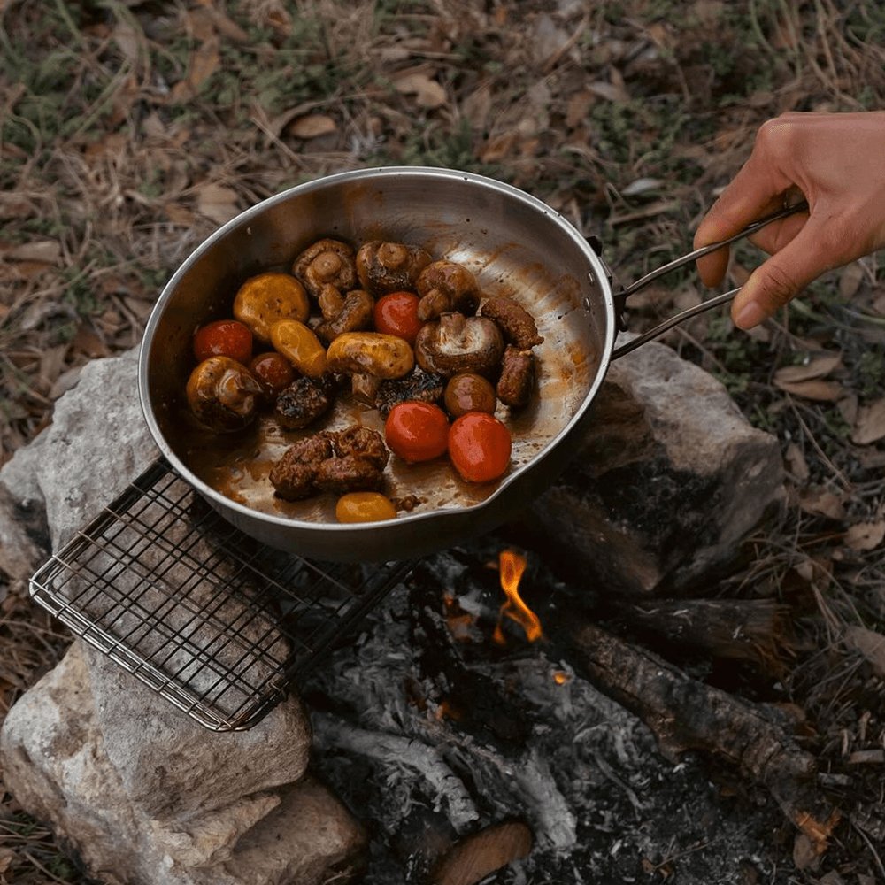 FireMaple Antarcti poêle inox 8 pouces feu de camp