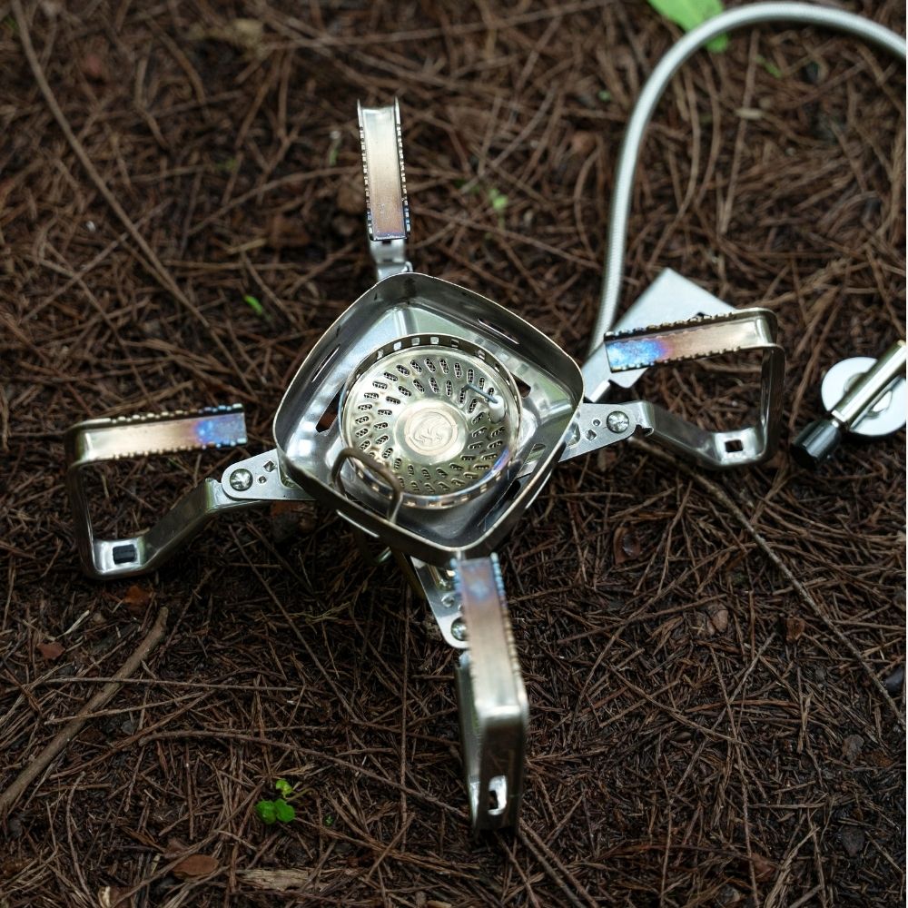 FireMaple FMS-125 Quad réchaud gaz cartouche déporté inox