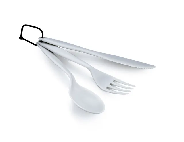Gsi Tekk set couverts camping léger 20 g Eggshell / Bleu