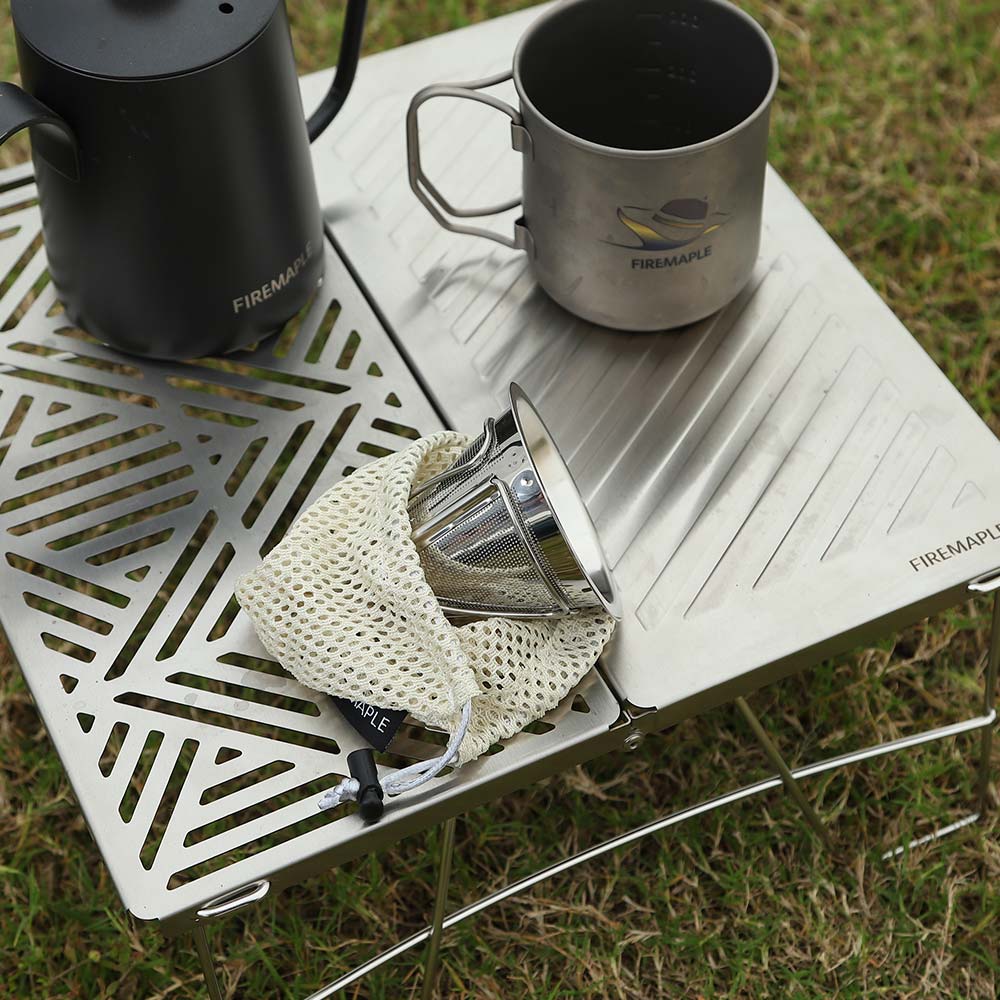 FireMaple Antarcti filtre café camping inox pliable