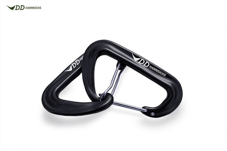 DD Hammock mousquetons x2 7 kN 22 g noir vert