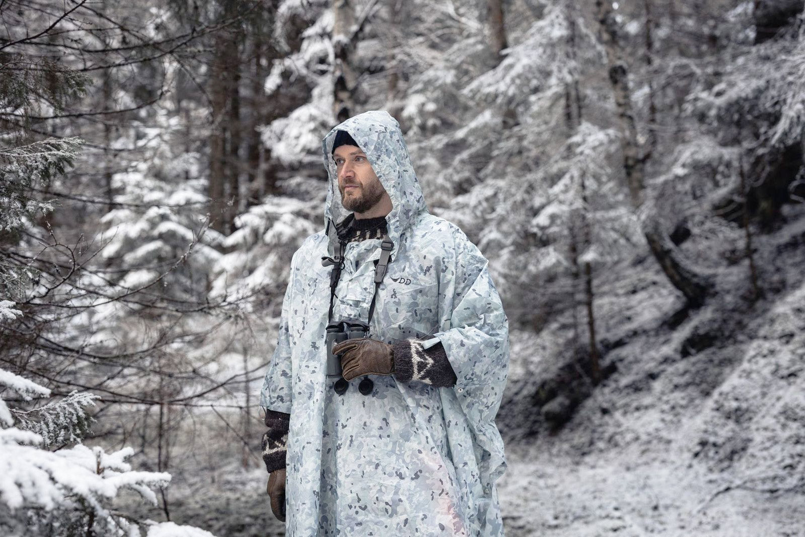 DD Poncho Tarp Winter MC camouflage neige étanche