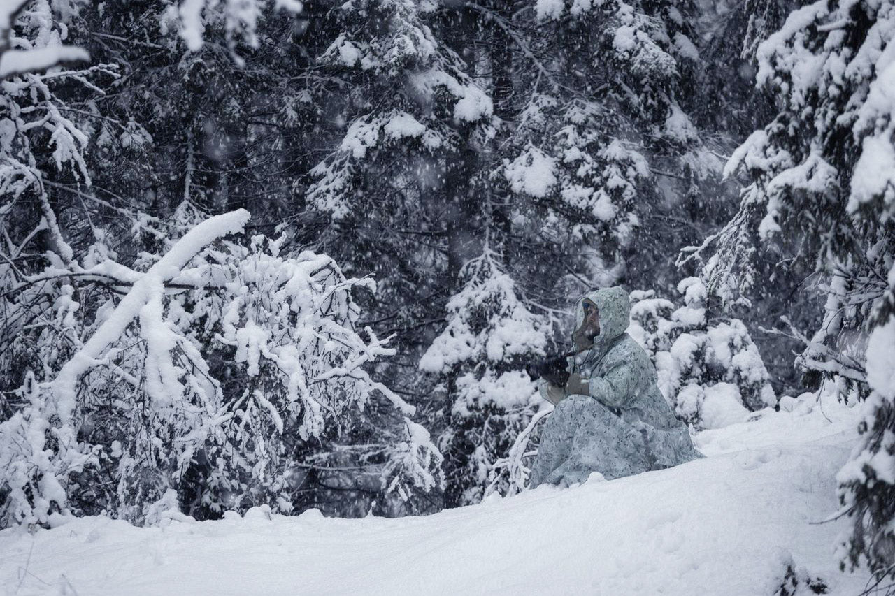 DD Poncho Tarp Winter MC camouflage neige étanche