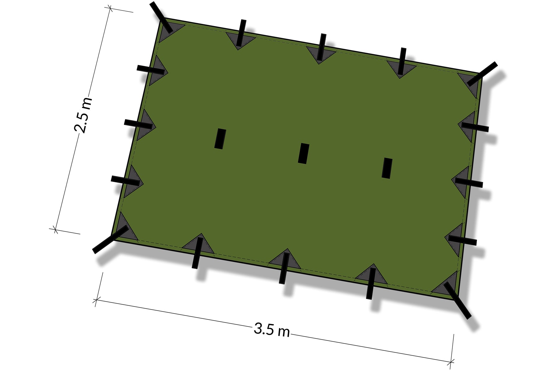 DD Tarp M bâche hamac vert olive 1 place