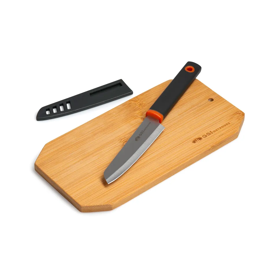GSI Santoku set couteau + planche bambou bivouac