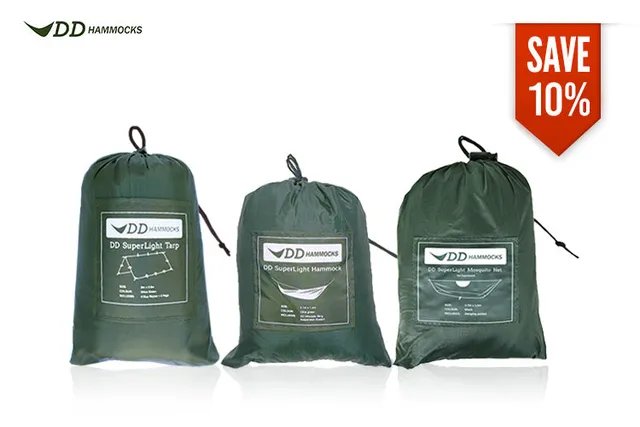 DD SuperLight Combo hamac + tarp + moustiquaire 1030 g