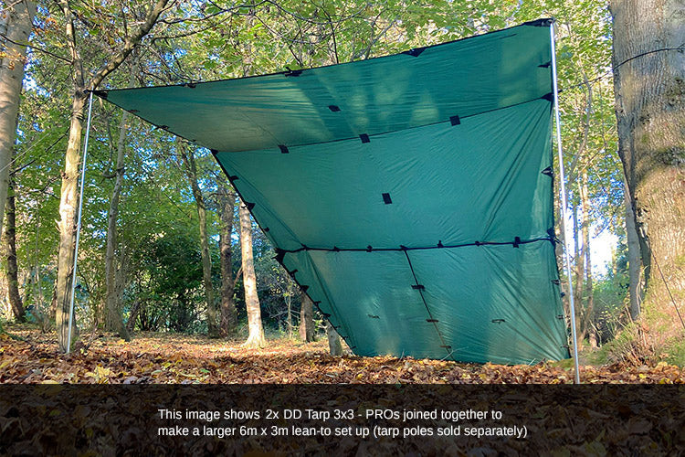 DD Tarp 3x3 PRO bâche camping hamac olive
