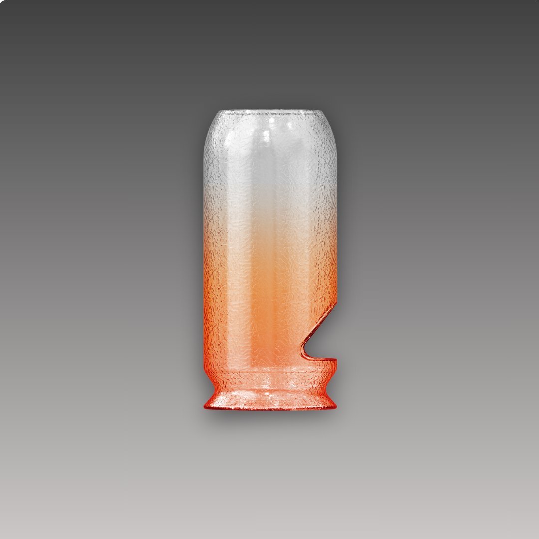 FireMaple Abat-jour lanterne gaz orange verre