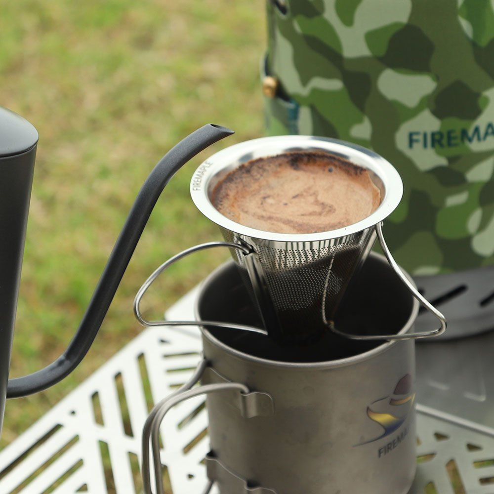 FireMaple Antarcti filtre café camping inox pliable