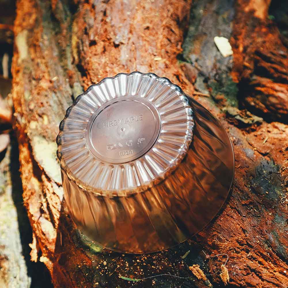 FireMaple Bol Tritan 350ml camping léger transparent