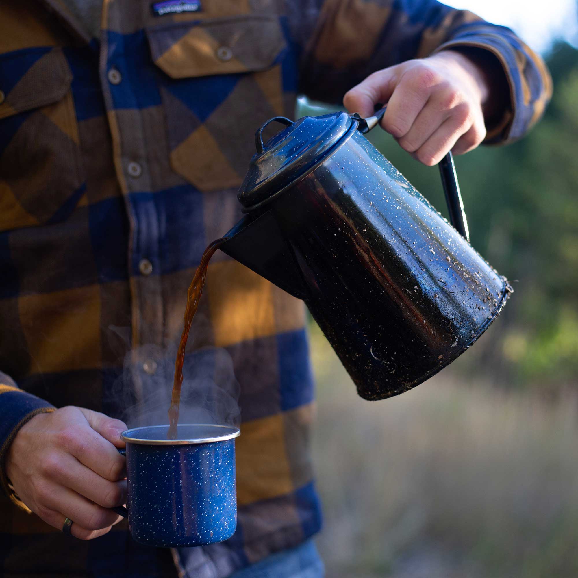 GSI Camp Coffee cafetière émail 8 tasses acier