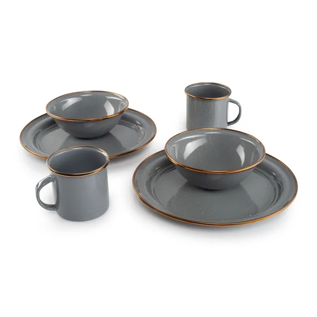 GSI Enamelware Mesa Service 2 Personnes Émail