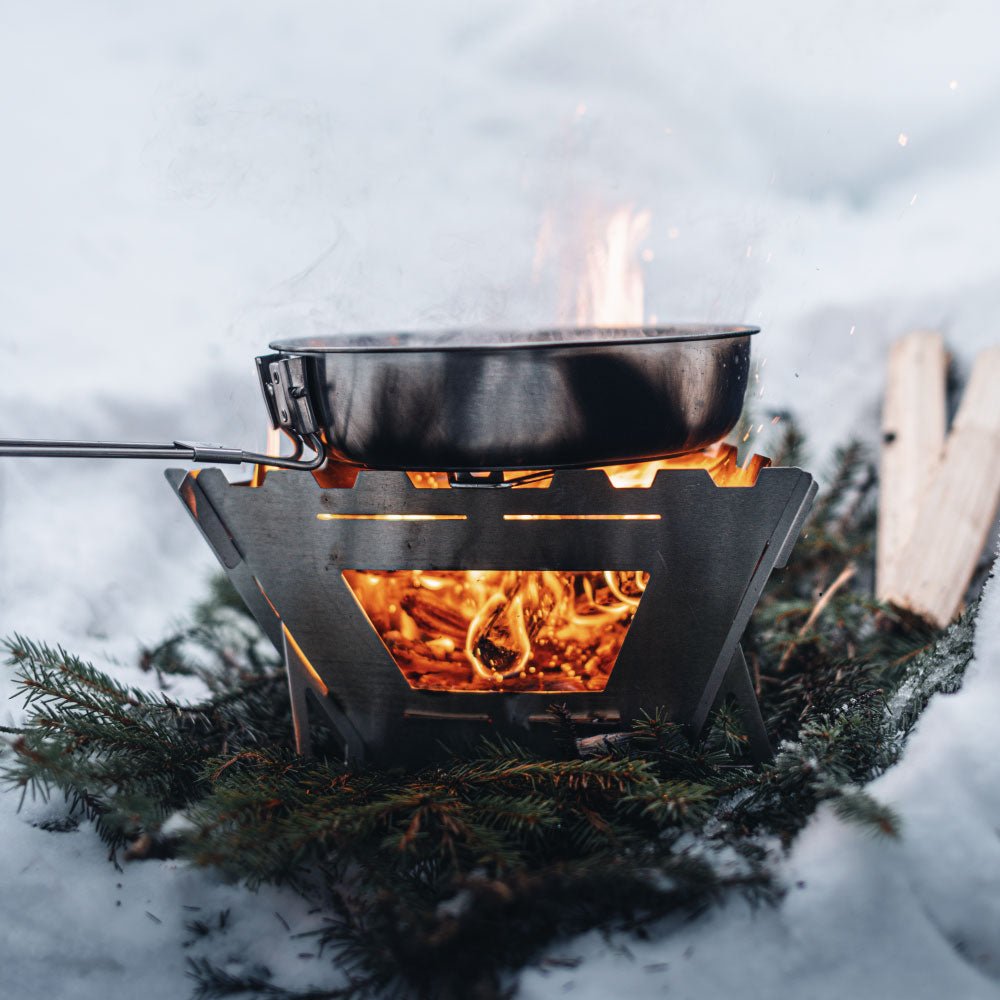 FireMaple Maverick réchaud bois carré pliable avec grille