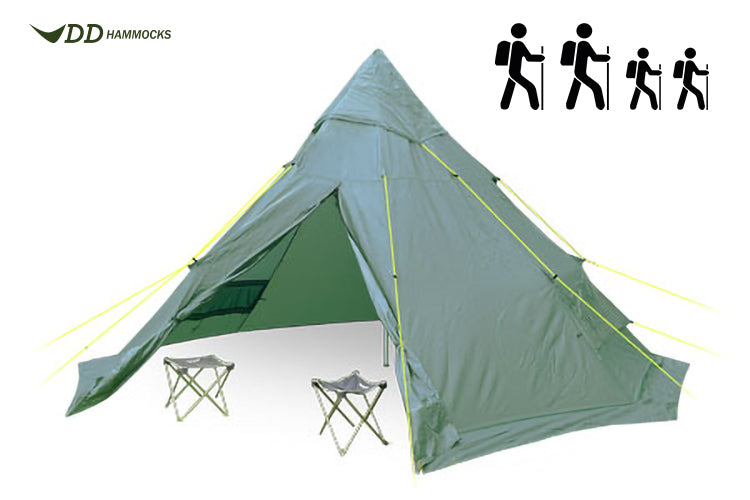 DD Tipi tente tipi 4 places avec mât XL