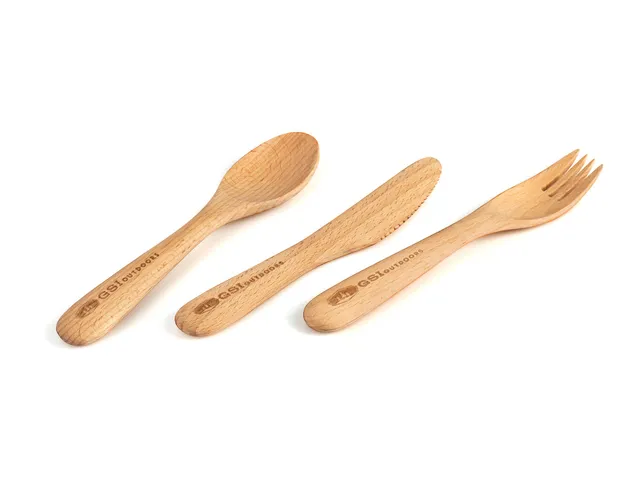 GSI Rakau set 3 couverts camping compacts
