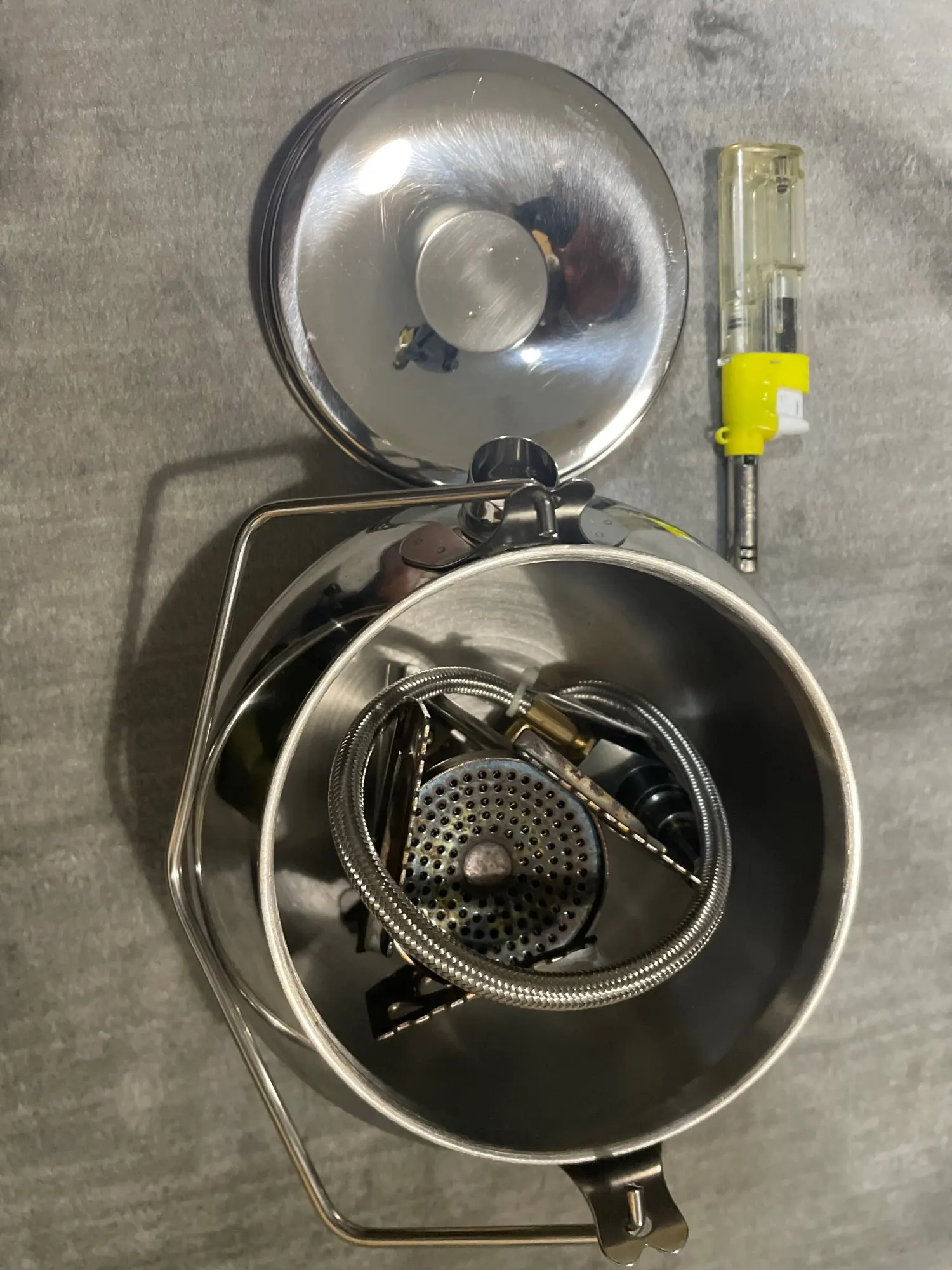 FireMaple Antarcti bouilloire inox 1,2 L feu de camp