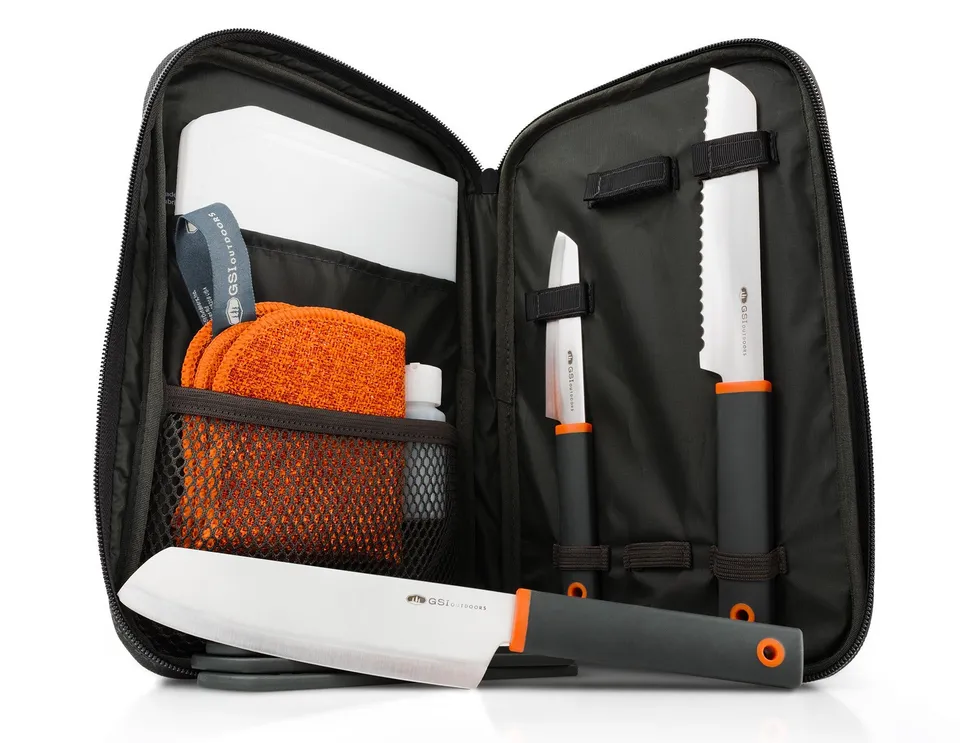GSI Santoku set couteaux camping avec étui