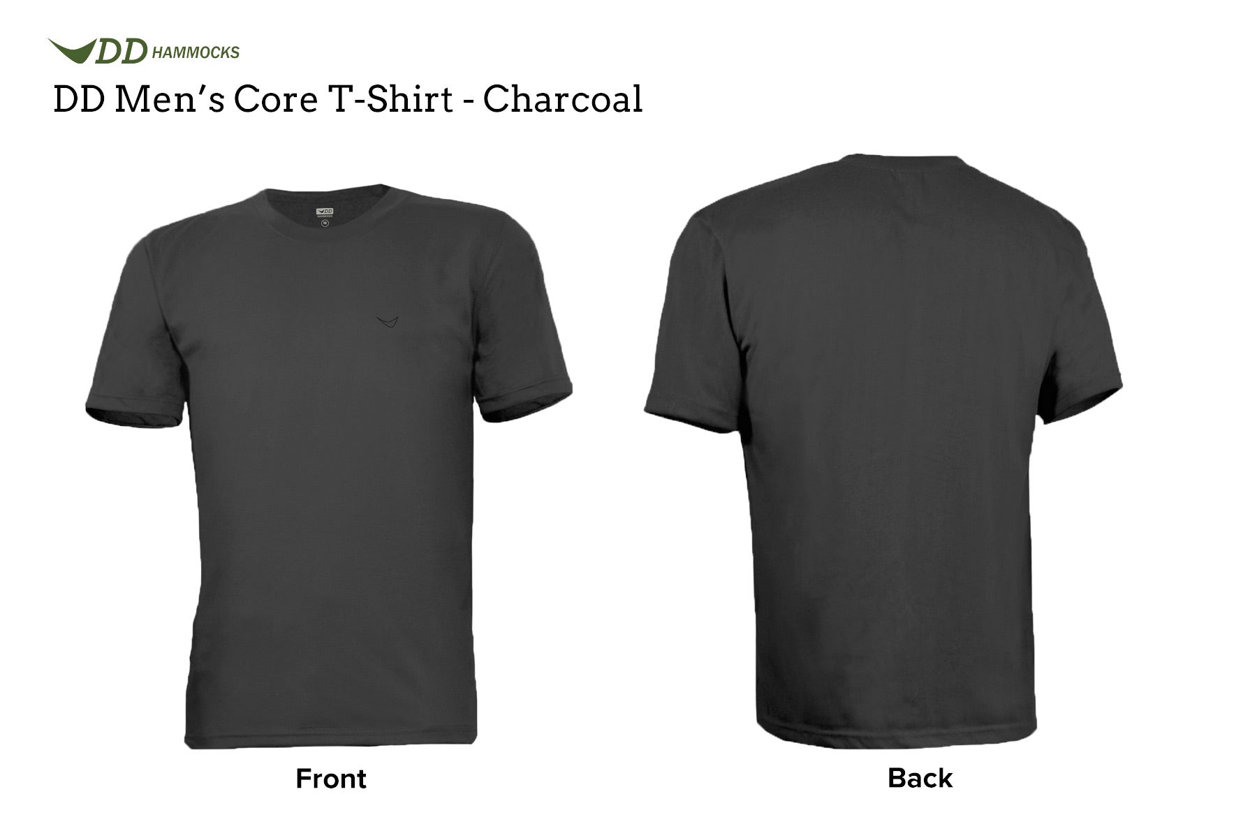 DD Clothing t-shirt homme Core coton Charcoal M