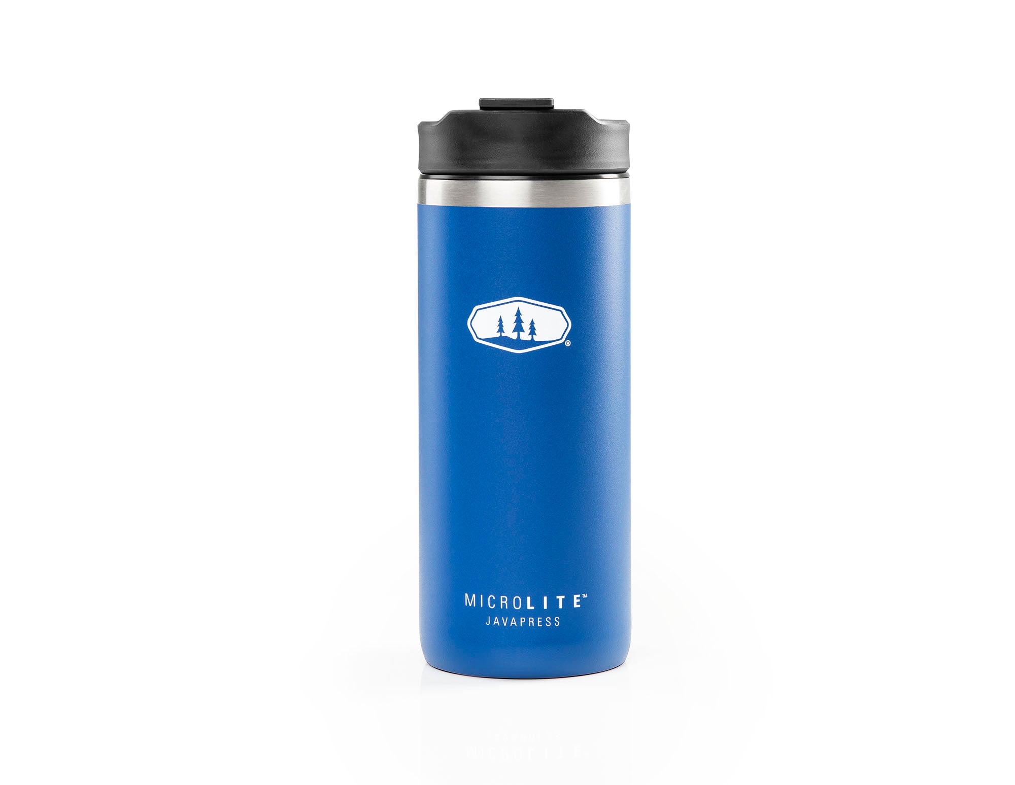 GSI Microlite JavaPress cafetière isotherme bleue isolée