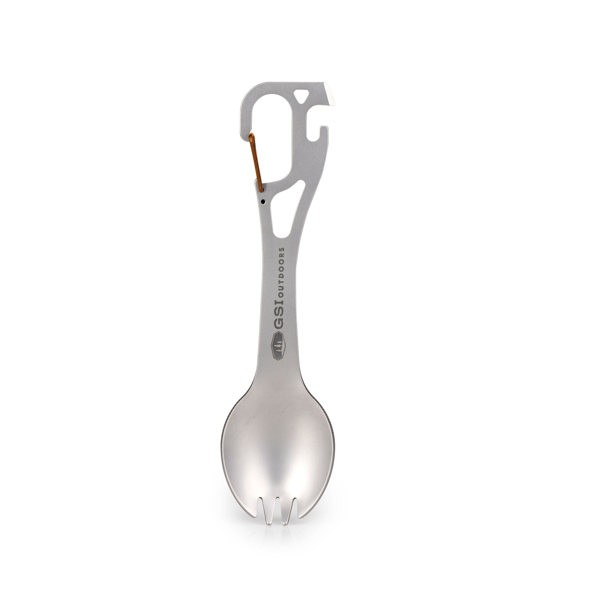 GSI Glacier Spork Multi-Outil Inox avec Mousqueton