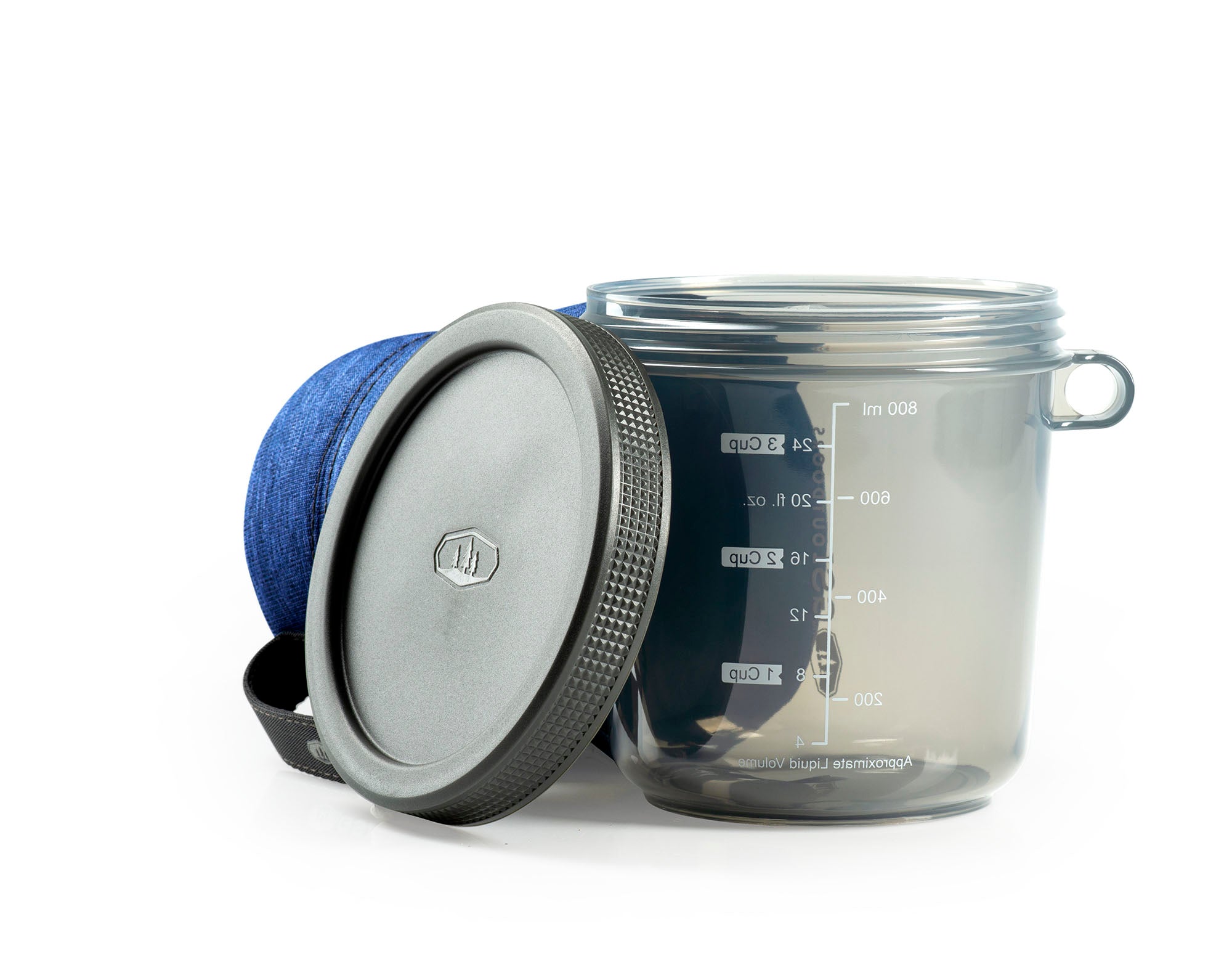GSI FairShare mug camping avec couvercle bleu 710 ml