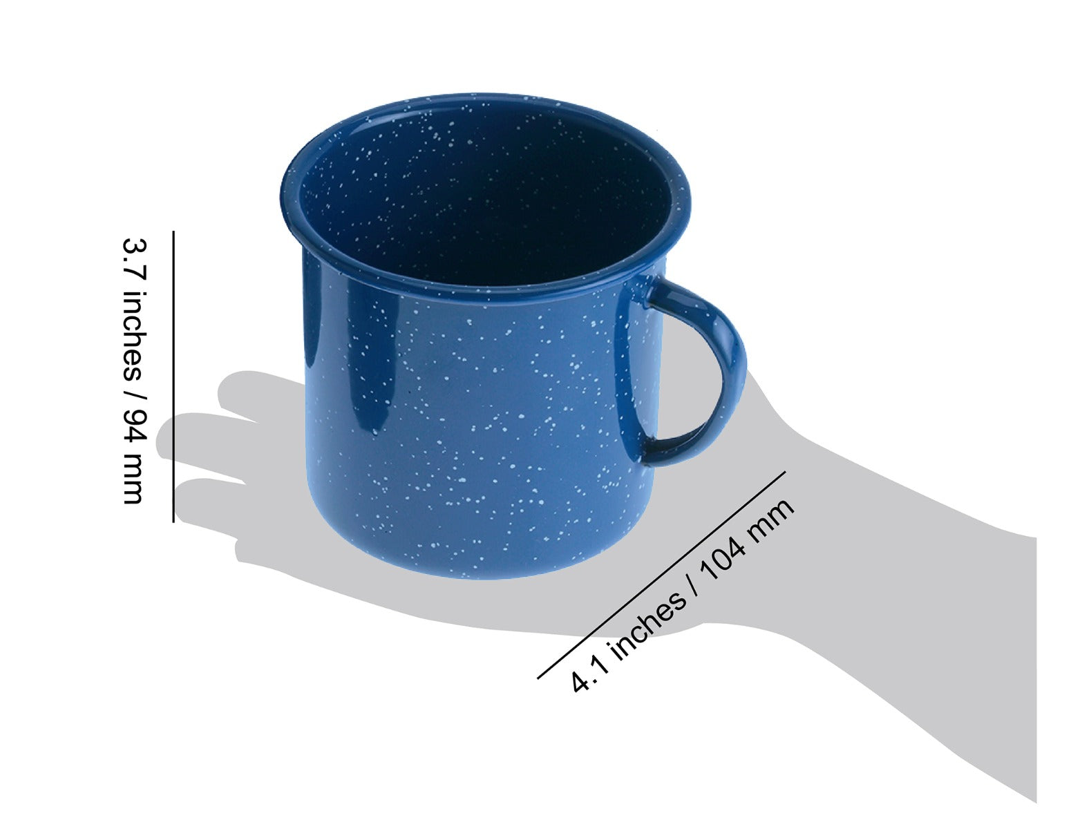 GSI tasse émaillée bleue 532 ml mug camping