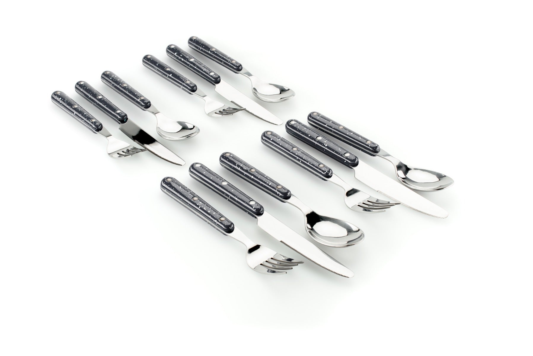 GSI Pioneer set couverts 12 pièces noir