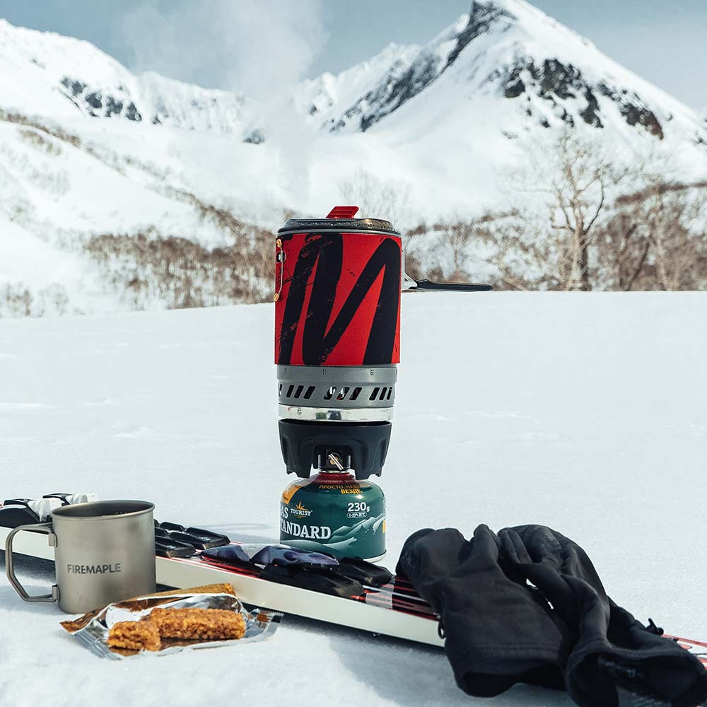 FireMaple Polaris Réchaud Camping 1 L Rouge Régulé