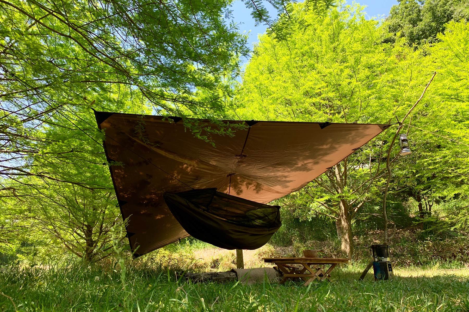 DD Hammocks Frontline hamac camping moustiquaire olive