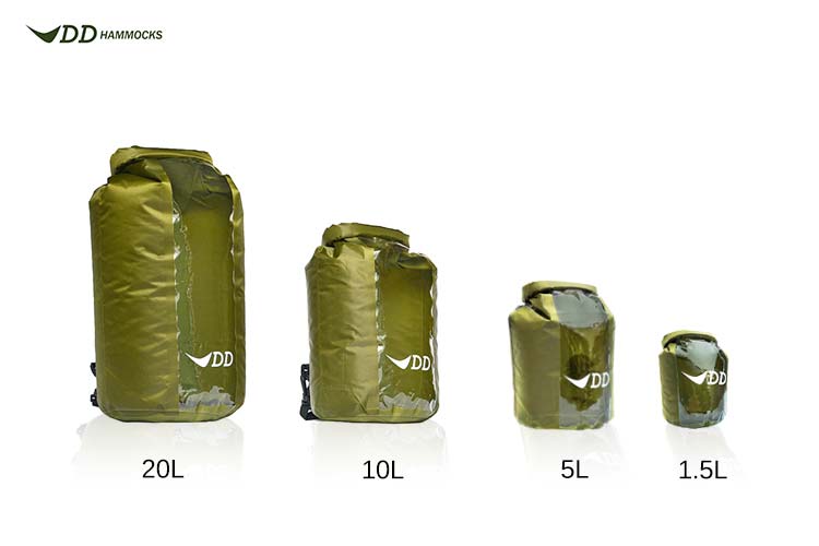 DD Dry Bag Sac étanche 10 L roll-top avec fenêtre