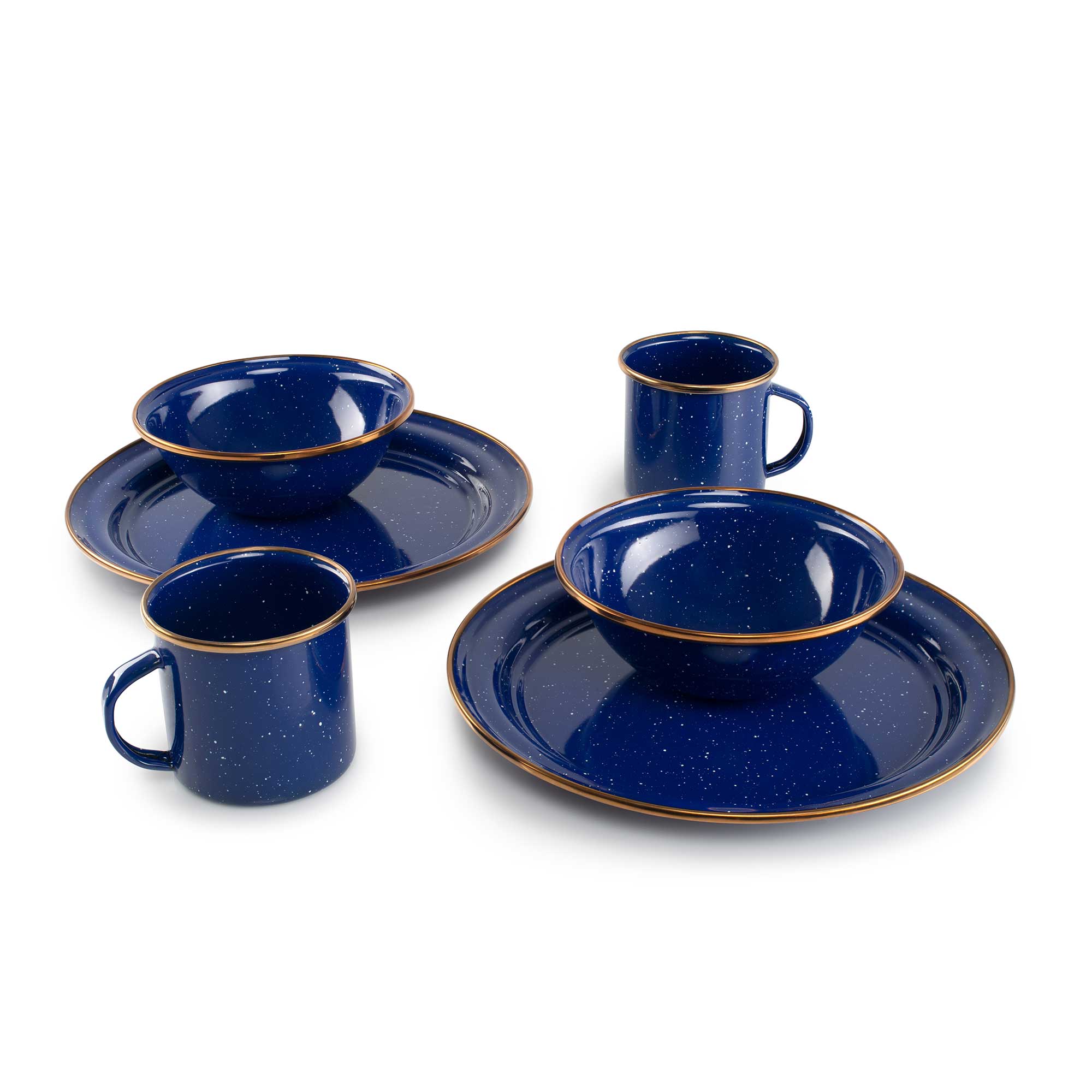GSI Enamelware Mesa Service 2 Personnes Émail