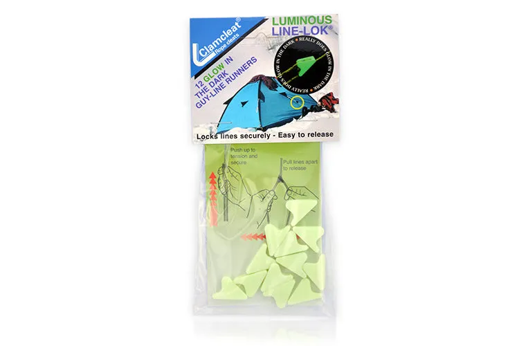 DD Hammocks Line-Loks x12 tendeurs tarp phosphorescents