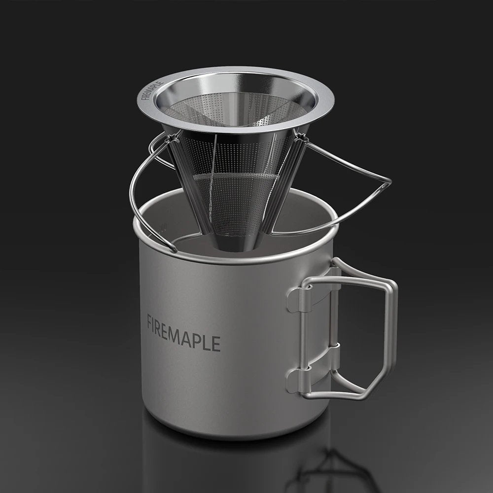 FireMaple Antarcti filtre café camping inox pliable