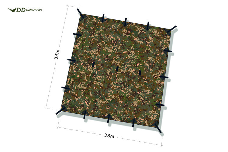 DD Hammocks Tarp 3.5 x 3.5 bâche multicam