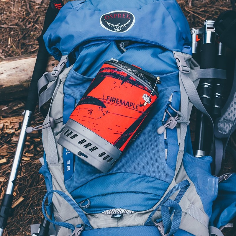 FireMaple Polaris Réchaud Camping 1 L Rouge Régulé