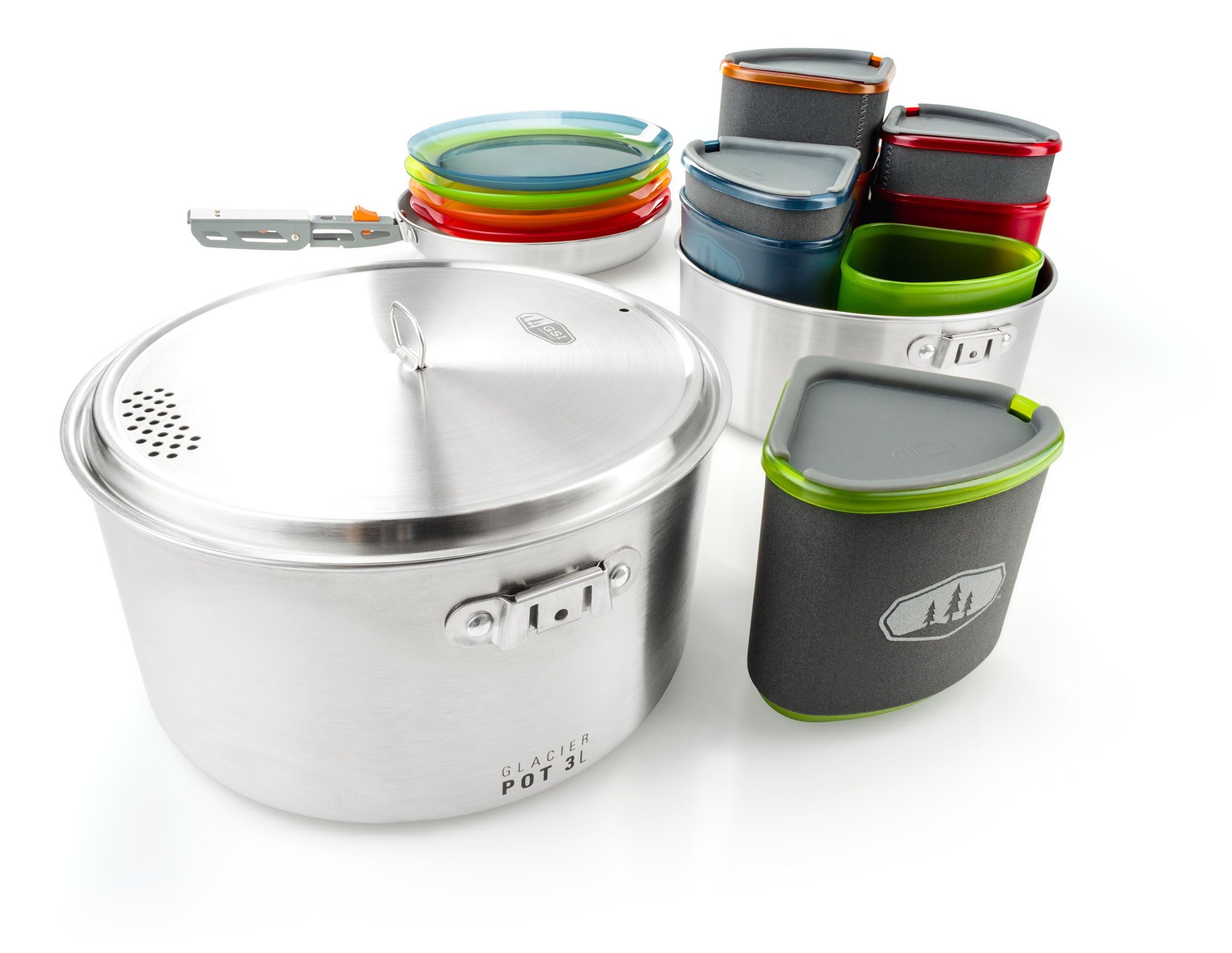 GSI Glacier Stainless Camper popote inox 4 personnes 3 L